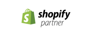 Shopify Partner Logo transparent untereinander